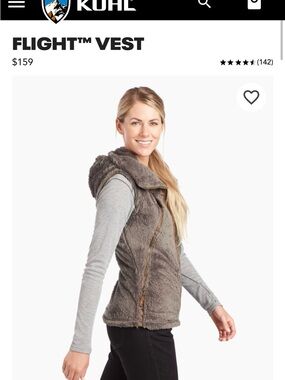 Kuhl Flight™ Women's Faux-Fur Hooded Vest in Taupe